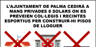 CORT CEDIRÀ A EMPRESES 8 SOLARS ON ES PREVEIEN COL·LEGIS I RECINTES ESPORTIUS PER CONSTRUIR-HI PISOS DE LLOGUER